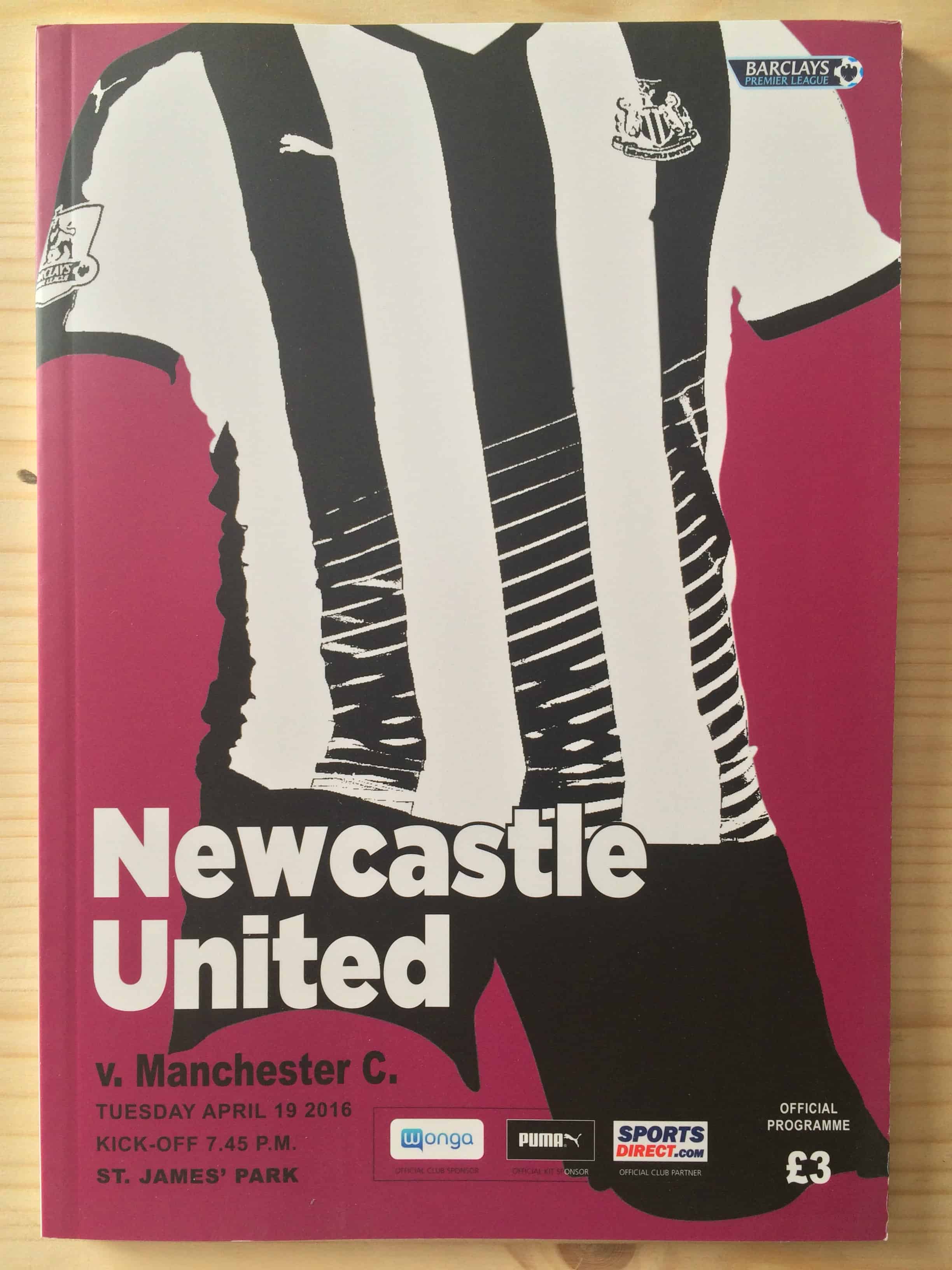 Newcastle United FC v Manchester City FC